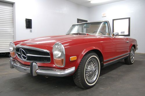 1969 mercedes benz 280sl 4spd a/c no reserve hardtop/softtop