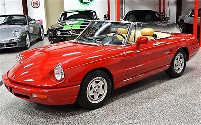 1991 alfa romeo 2000 spider 13,000 carfax certified miles like ferrari fiat 911