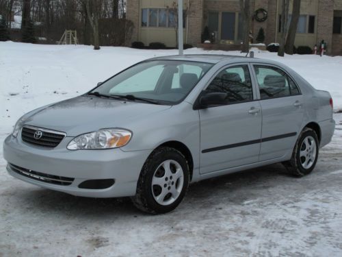 Toyota corolla ce 1.8l 2008, one owner, no-reserve, 4-door, smoke free, manual