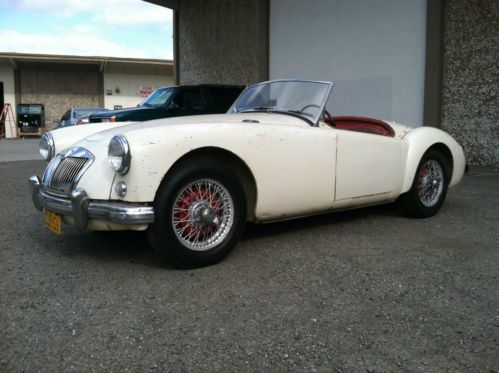 1956 mga, one owner, early race history orig. paint rebuilt motor california car