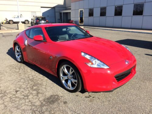 2012 nissan 370z*red*brand new/never registered!!! only 214 miles owners demo