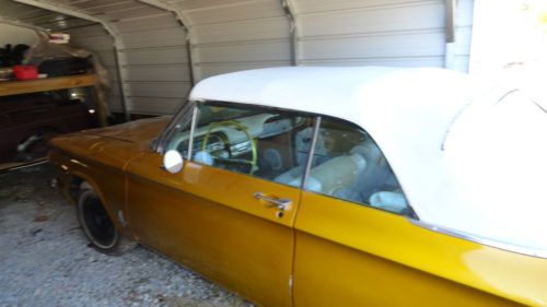 1963 corvair convertable gold good restoration project