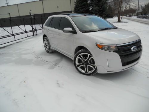 2013 ford edge sport 3.7l*no reserve*navi*pano*htd*22&#039;s*tinted*rebuilt*rebuilt