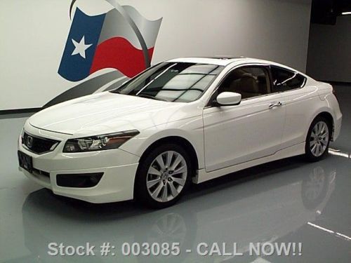 2009 honda accord ex-l coupe auto sunroof leather 69k! texas direct auto