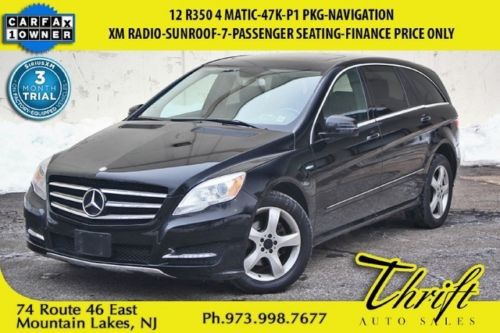 12 r350 4 matic-47k-p1 pkg-navigation-xm radio-sunroof-7-passenger seating