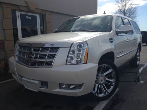 2012 cadillac escalade esv platinum edition 4wd 4 dvd players diamond pearl