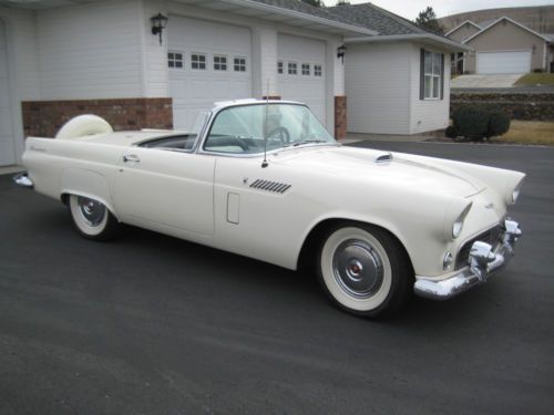 Nice 1956 t-bird, port hole, hard top, continental kit, classic, collector,