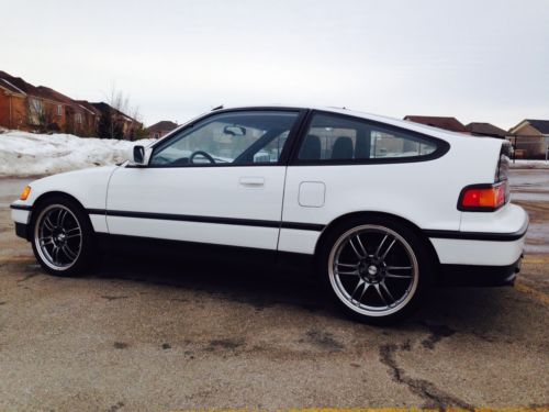 1990 honda crx si white fully restored to original state