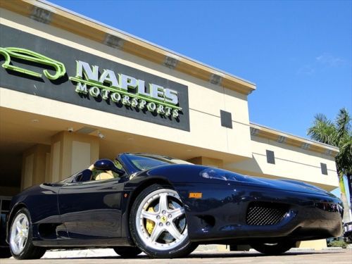 2004 ferrari 360 spider, f1,12k miles, serviced, shields,modular wheels