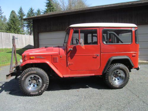 1972 toyota land cruiser fj40 61327 original miles chevy 350 almost rust free