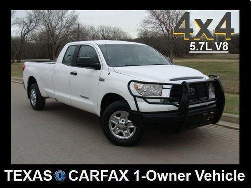 2008 toyota tundra 4wd 5.7l v8  double cab clean texas 1-owner carfax 4x4