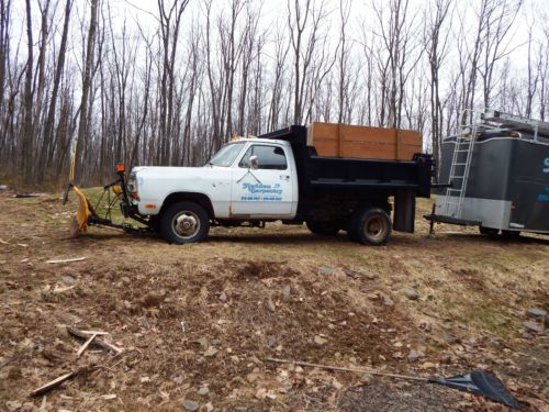 1990 dodge w350 1 ton dump truck