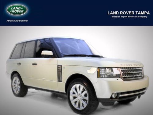 2010 land rover range rover 4x4 4dr certified suv 5.0l bluetooth sunroof