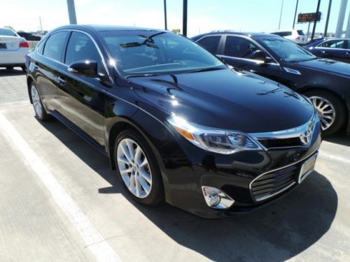 2013 toyota avalon ltd limited navigation black gray leather 14k miles ship asst