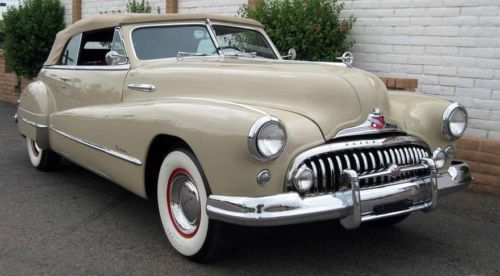 1948 buick roadmaster convertible 2 dr 58k original miles power options restored