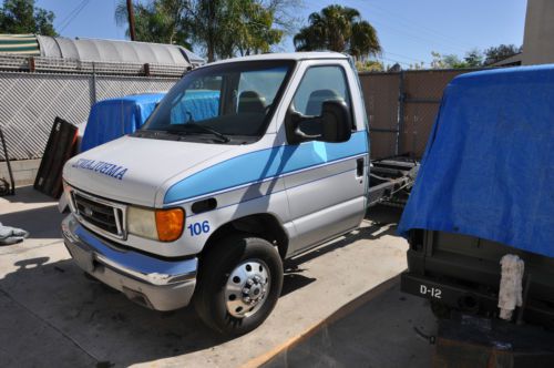 2003 ford e350 7.3 diesel cutaway cab and chassis ambulance