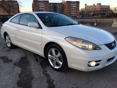 2007 pearl white toyota camry solara sle coupe 81k, 3.3l, excellent w/ warranty