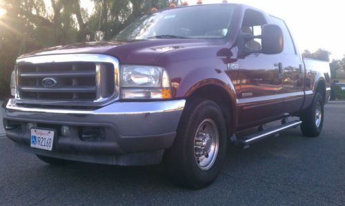 2004 f250 crew cab xlt turbo diesel w/ pac brake -- low 92k -- clean title