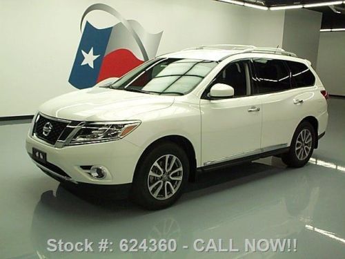 2014 nissan pathfinder sl nav rear cam htd leather 3k texas direct auto