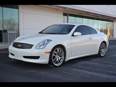 07 infiniti g35 2dr coupe auto white navigation leather moonroof we finance
