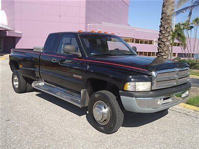 Drw 5.9l diesel leather 4x4 quad long toolbox nice clean truck fl