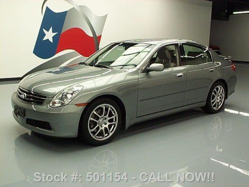 2006 infiniti g35 sedan auto sunroof leather nav 77k mi texas direct auto