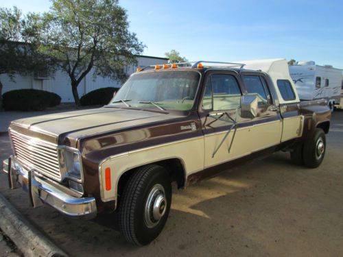 1977 chevrolet silverado 30 3+3 camper special longbed dually-rare!