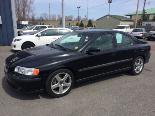 2004 volvo s60r sedan automatic w/ navigation awd turbo black on tan rare fast