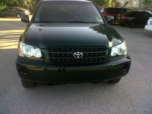 2002 toyota highlander limited sport utility 4-door 3.0l