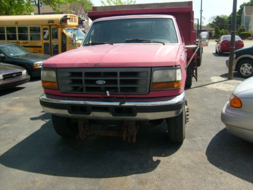 1997 f350  7.3 diesel turbo dump truck  116000  miles  bad transmission