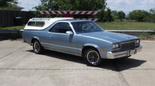 1986 chevrolet chevelle el camino 76k original pampered miles excellent!  topper