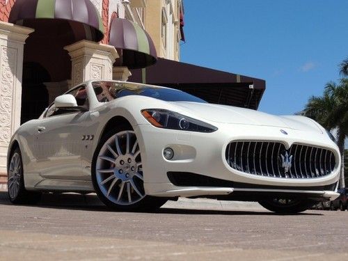 Florida 1 owner garage kept gran turismo s only 9k miles white on tan rare color