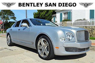 2012 bentley mulsanne. low miles. silver over linen. bentley san diego