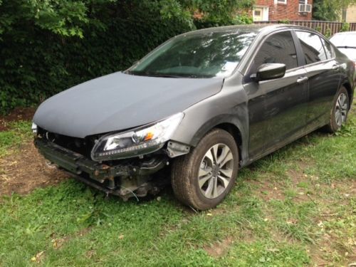 2013 honda accord lx sedan 4-door 2.4l 4k miles damaged runs and drives