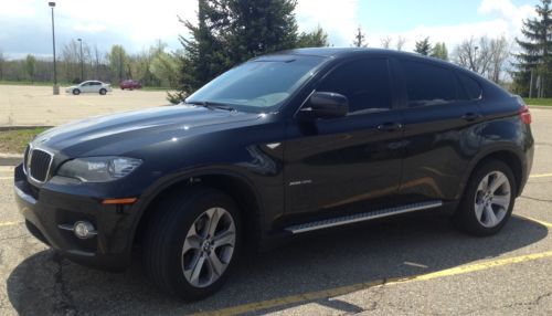 2011 bmw x6, turbo, nav, 34k miles, black/black leather, one non-smoker owner