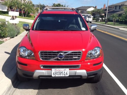 Volvo xc90 r design red 7 seater  navigation rear view cam blue tooth phone  mp3