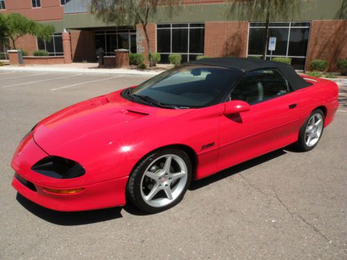 1995 chevrolet camaro z28 convertible-6 speed-lt1-leather loaded-extra clean