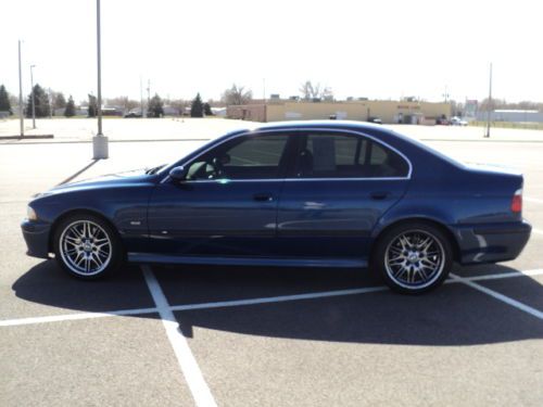 2000 BMW M5 E39 M5 6 Speed Manual Le Mans Blue Majors Services Complete, image 4