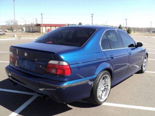 2000 BMW M5 E39 M5 6 Speed Manual Le Mans Blue Majors Services Complete, image 7