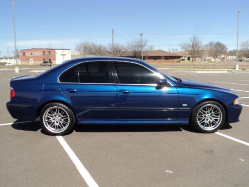 2000 BMW M5 E39 M5 6 Speed Manual Le Mans Blue Majors Services Complete, image 8
