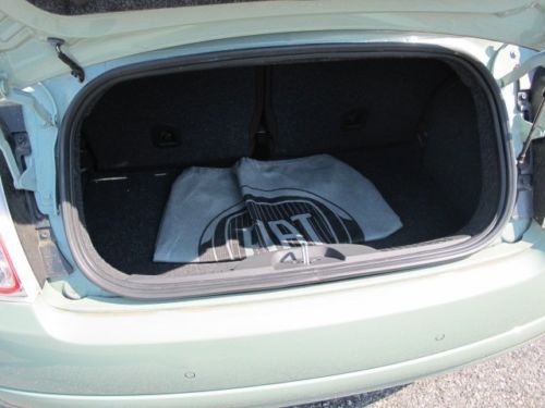 2012 Fiat 500C POP Cabrio light green, low miles as new Factory Warranty, image 6