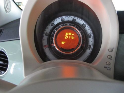 2012 Fiat 500C POP Cabrio light green, low miles as new Factory Warranty, image 7