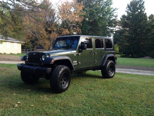 2007 jeep wrangler unlimited x sport utility 4-door 3.8l