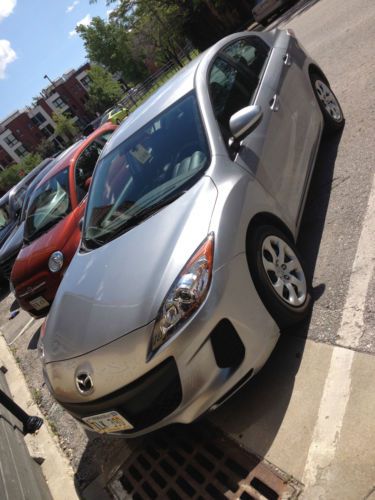 2013 mazda mazda3 4-door sedan, silver, only 2500 miles!