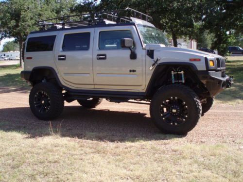2004 hummer lifted supercharged h2 road armor fabtech king gobi