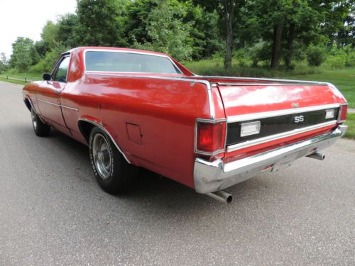 1971 Chevrolet El Camino Super Sport #Matching !!!FACTORY CRANBERRY RED CODE 75L, image 5