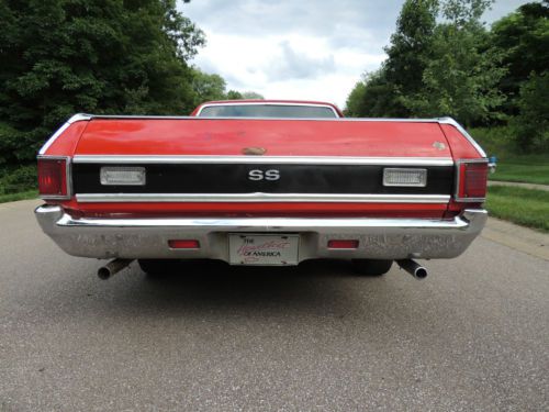 1971 Chevrolet El Camino Super Sport #Matching !!!FACTORY CRANBERRY RED CODE 75L, image 6