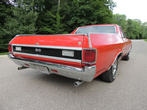 1971 Chevrolet El Camino Super Sport #Matching !!!FACTORY CRANBERRY RED CODE 75L, image 7
