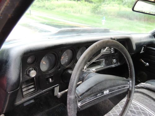 1971 Chevrolet El Camino Super Sport #Matching !!!FACTORY CRANBERRY RED CODE 75L, image 17