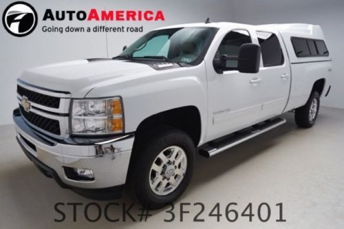 2011 chevy silverado 3500hd 4x4 srw ltz low 6k miles leather nav camper shell